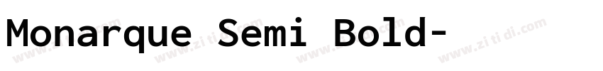 Monarque Semi Bold字体转换